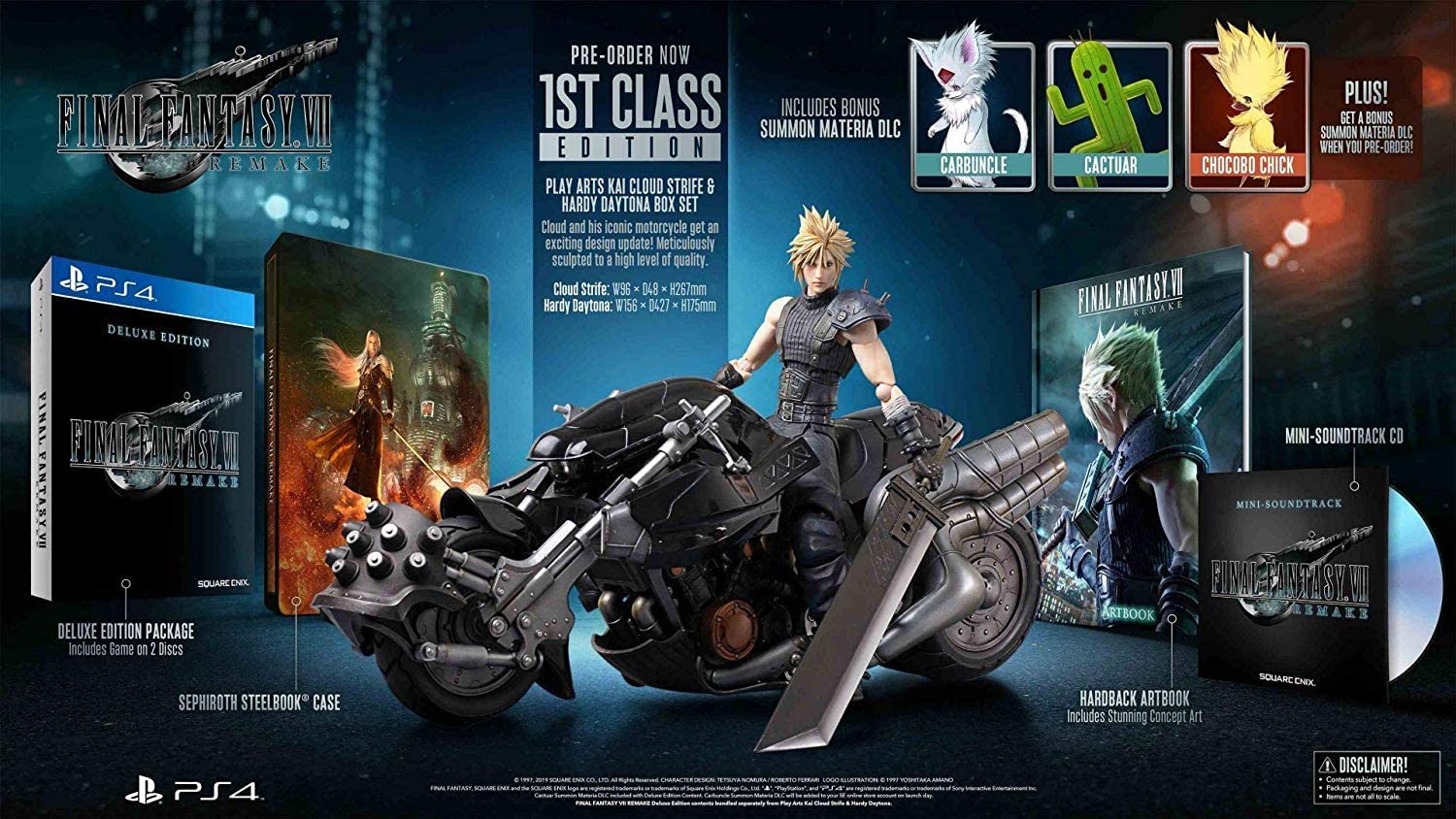 SONY SONY Playstation 4 Final Fantasy Vii Remake First Class Edition