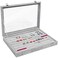 Generic Clear Lid 7 Slots Jewelry Rings Earrings Tray Showcase Display Storage