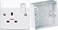 ABBASALI 13Amp Switch Socket With 3x3 Pvc Box