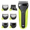 Braun Series 3 Electric Shaver With Trimmer Head And 5 Combs 300BT Green