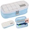 Big Capacity Pencil Pen Case Office College School Large Storage High Capacity Bag Pouch Holder Box Organizer (Blue)
