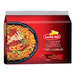 Buy Lucky Me Hot Chili Flavour Pancit Canton Instant Noodles 65g Pack of 6 in UAE