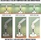 Foldable Double Head Led Fan Desk Lamp,USB Rechargeable Reading Lamp with Digital Temp, Time, Date, Pen Holders 3 Color Modes and Infinite Dimming, Double Swing Arm Desk Lamp,for Reading, Home