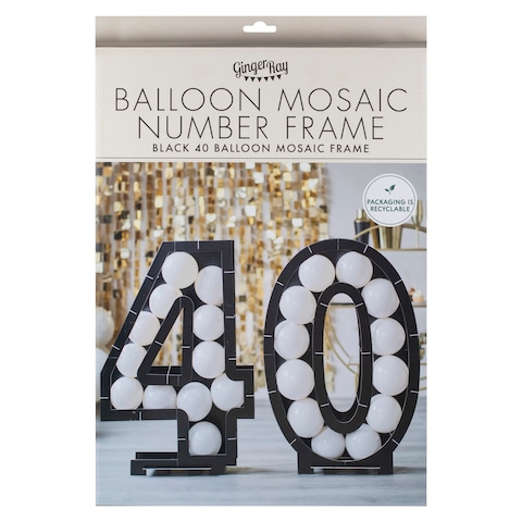 Balloon Mosaic - 40 - Black