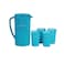 Flamingo Water Jug With 4 Cups, Blue, FL5919Wj