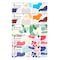 Carrefour Economic Assorted Soft Facial Tissues White 150 Sheets Pack of 5