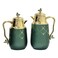Home Maker Tea And Coffee Vacuum Flask QBC-Q333YZC95-H190 Green And Gold 700ml+1L 2 PCS