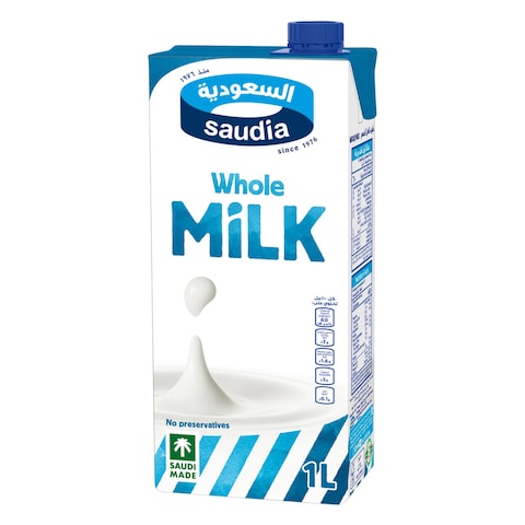 Saudia Long Life Full Fat Milk 1L