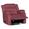 In House Velvet Classic Recliner Chair - Dark Pink - NZ30