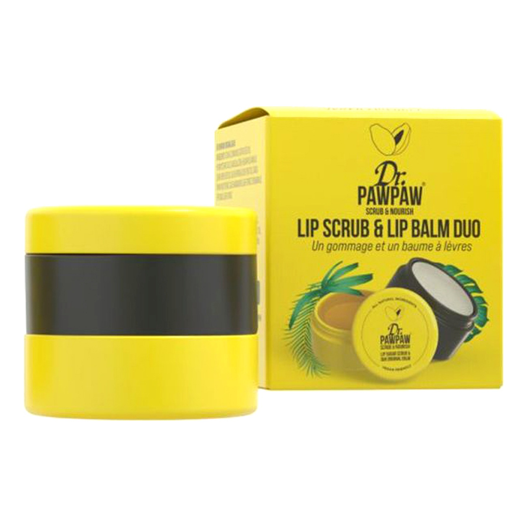 Dr. Pawpaw Scrub And Nourish Lip Scrub And Lip Balm Duo White 16g