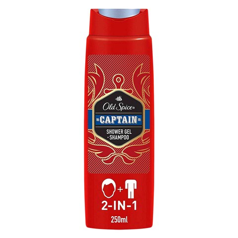 Old Spice Captain 2 In 1 shower Gel And shampoo 250ml