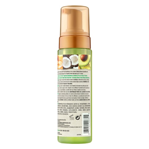 Creme of Nature Pure Honey Avocado Hair Food Smoothing And Frizz Control Styling Mousse 207ml