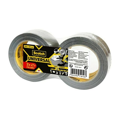 3M Scotch Universal Duct Tape Pack, 2904 (4.8 x 2500 cm, 2 Pc.)
