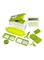Generic 11-Piece Fruit And Vegetable Chopper And Slicer Set White/Green 5X5X7Centimeter