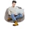 In House Kempes Fur Bean Bag Chair - Small - Beige