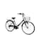 MOGOO FUSION Adult Folding Bike 26 inch Wheels 6 Speed Shimano City Bike for Men Women with Steel Basket, Caliper Brakes, Foldable Durable Steel Frame - Grey