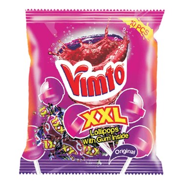 Vimto Lollipop With Gum Inside XXL 10 Pieces