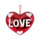 Party Magic-Valentine Sequins Heart Cushion 30cm