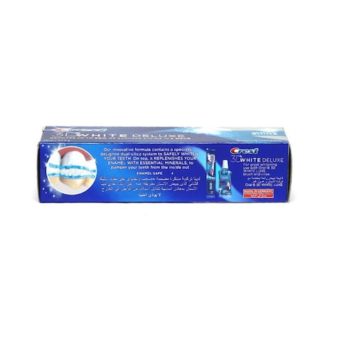 Buy Crest 3D White Deluxe Anti-Tobacco Fresh Whitening Toothpaste White 75ml in Saudi Arabia