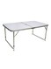 Generic Foldable Table White/Silver 120x70centimeter