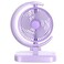 Small Fan for Desk, USB Desk Fan   Air Circulator Fan, Powerful Pocket Desk Fan with 3 Speeds, Personal Fan with Light For Kids