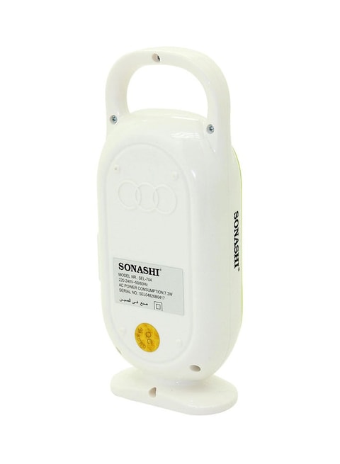 Sonashi Rechargeable LED Night Light SEL-704 White/Green 27.4x14x7cm