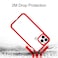 ITskins iPhone 11 Pro MAX Hybrid Solid cover/case Dual Layer with HEXOtek 2.0 Drop Protection &ndash; Red &amp; Transparent