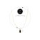 Aiwanto Necklace Gold Neck Chain With Beautiful Black Stoned Pendant Girls Womens Fashion