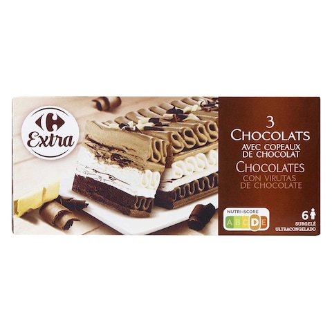 Carrefour  Frozen 3 Chocolates Pastry 500Ml