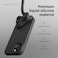 elago Liquid Silicone for iPhone 15 Plus case cover Full Body Protection, Shockproof, Slim, Anti-Scratch Soft Microfiber Lining - Black