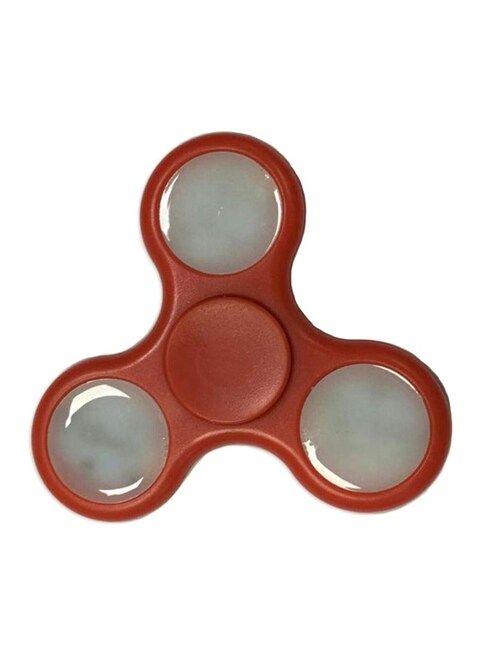 Generic Red LED Light Hand Fidget Spinner Toy Edc Tri Spinner Fidget Toy Hand Spinner