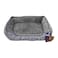 Aahh&hellip; Squarey L46 X w36 X h42Cms Flannel Grey Doggies Love