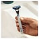 Gillette Mach3 Turbo 3d Razor Handle With Blades Blue 13 PCS