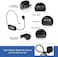 Mike Music Wireless Microphone, Amplifier Microphone and Headset 2 in1 Rechargeable 2.4G Wireless Mic Headset with Wireless Receiver for Voice Amplifier, Stage Speaker, Public Speaking and Teaching