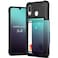 VRS Design Samsung Galaxy A30 Damda Glide Shield Semi Automatic Card Wallet cover/case - Solid Green Purple