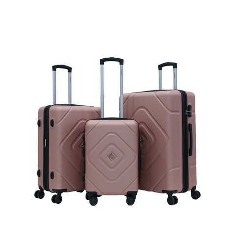 STARLIFE 3 Piece ABS Hard side Trolley Luggage Set Spinner Wheels with Number Lock