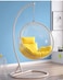 Yulan Transparent Bubble Chair Standing Indoor Swing Hanging Chair High Quality Hanging swing Transparent Acrylic Ball Bubble Chair With Stand (K) Yellow YL0T12-549