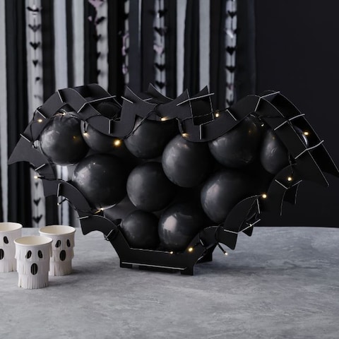 Black Bat Balloon Mosaic Frame
