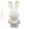DIY MONEY SAVING COOL BUNNY (8.6 inch - 23 cm) ACRYLIC FLOW POUR PAINT SET COLORS: Light-Pink, Silver, Light-Blue. Dubai Drip Arts and Crafts.