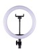 Docooler - LED Photography Ring Light With Stand Set 10inch White/Black