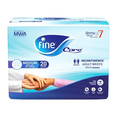 Fine Adult Diaper Care - 20 Pieces - Medium Size