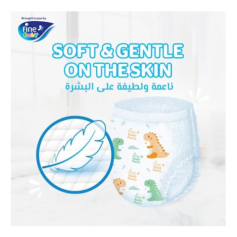 Fine Instant Dry Baby Diapers Pants Junior Size 6 15kg+ 36 Pants