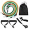 Generic-11pcs Resistance Bands Set Workout Fintess Exercise Tube Bands Door Anchor Ankle Straps Cushioned Handles with Carry Bags for Home Gym Travel