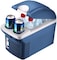 Lydianzi Mini Car Fridges, 12/220V 8L Portable Auto Car Refrigerator Electric Mini Travel Fridge Cooler Box Multi-Function Home Cooler Freezer Warmer For Car Home Use (Color : Blue)