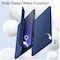 Case For Samsung Galaxy Tab S9 Plus 12.4-Inch, Translucent Back Tri-Fold Stand Protective Tablet Cover, Support S Pen Charging, Auto Wake/Sleep Blue