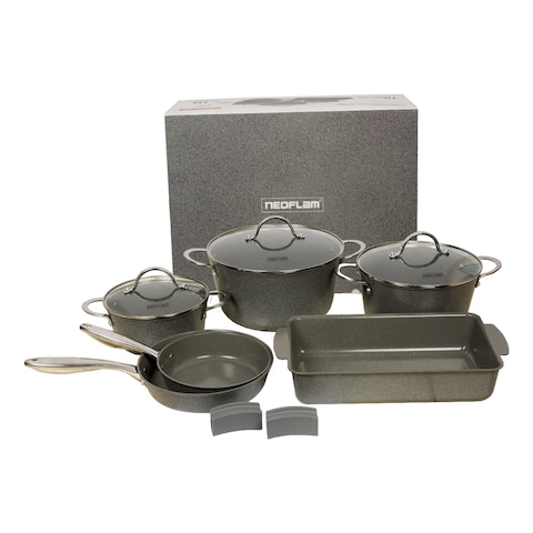 Neoflam Chef Master Cookware Set Grey Marble 10 PCS
