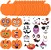 Tantuo 16 Kits Halloween Foam Pumpkin Craft Stickers For Kids Crafts Decoration