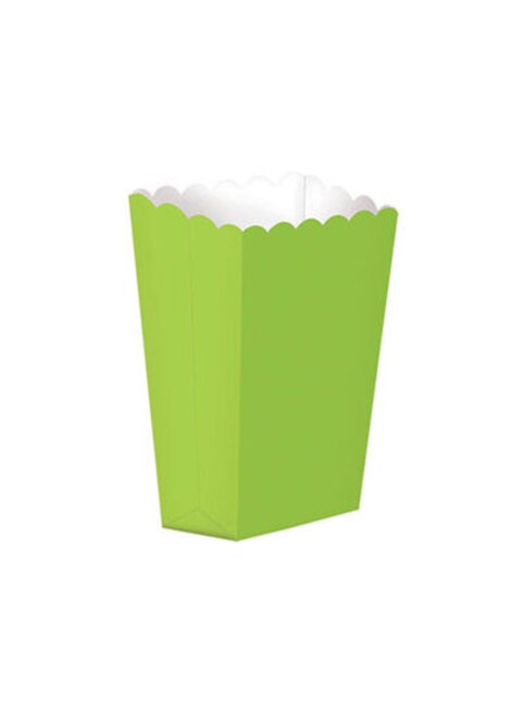 Party Time 6-Pieces 14x6x4cm Light Green Paper Popcorn Box Treat Box Popcorn Snack Boxes For Birthday Wedding Baby Shower- Party Supplies