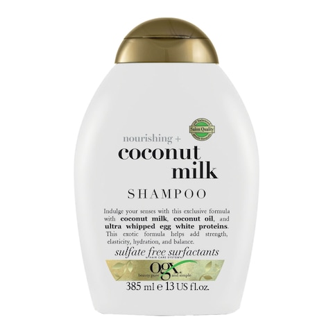 OGX Shampoo Nourishing+ Coconut Milk New Gentle and PH Balanced Formula 385ml