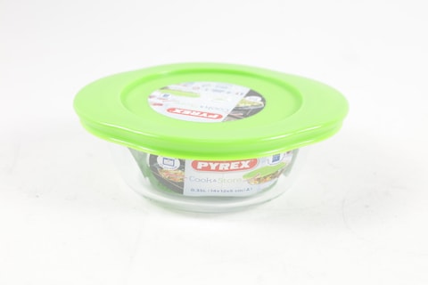 PYREX ROUND DISH WITH LID 0. 35L